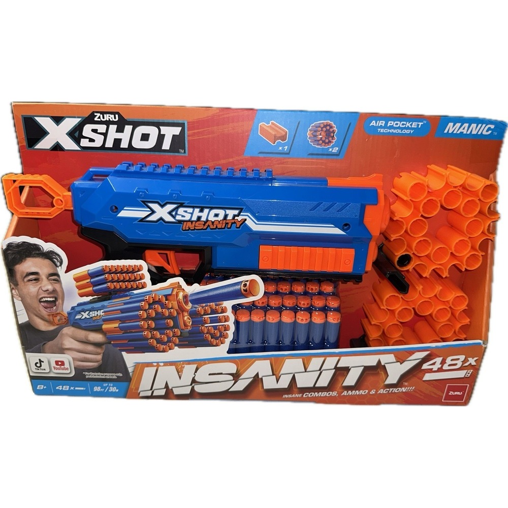 Zuru‎ XSHOT Insanity Berzerko Foam Blaster with 48 Darts